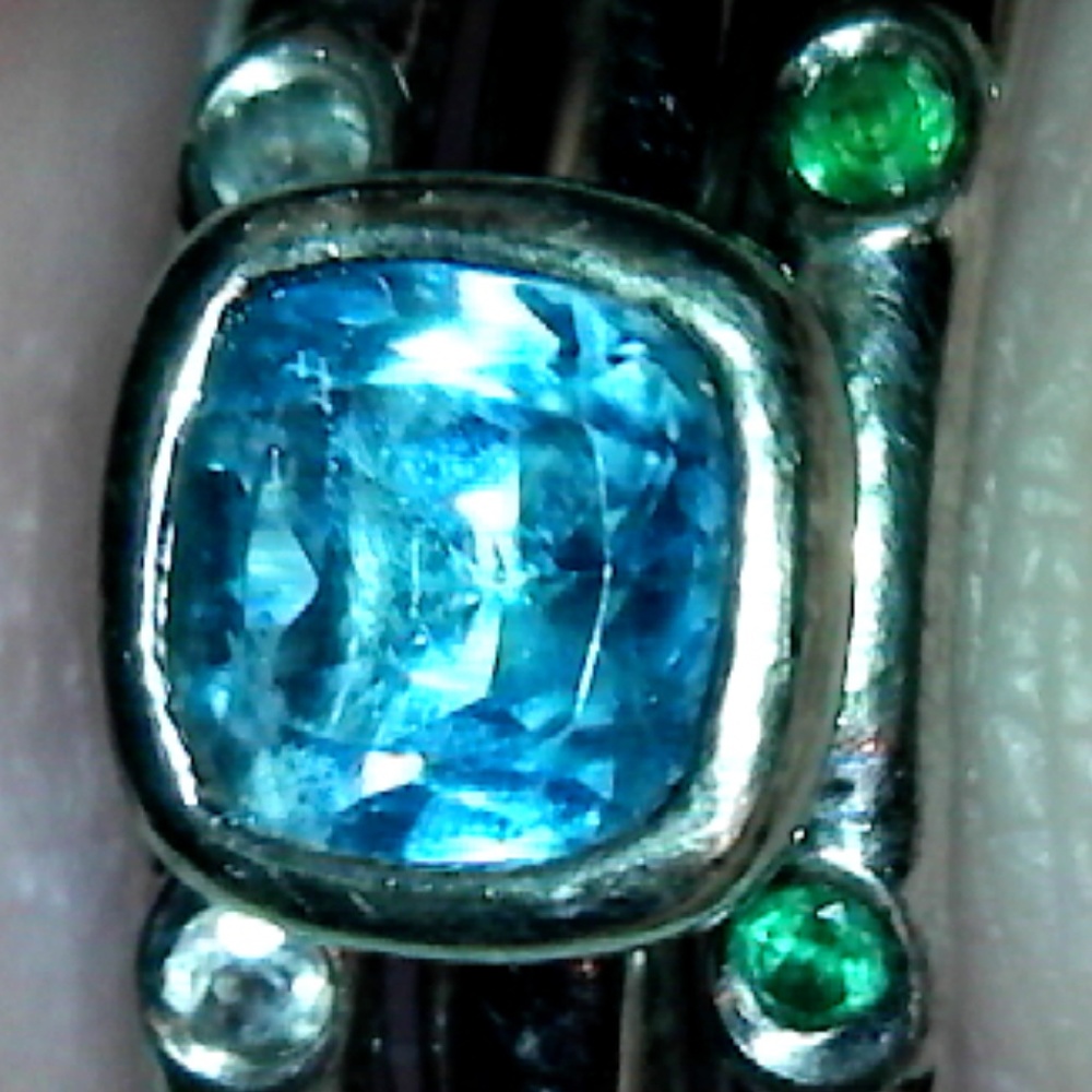 Sterling Silver And Gemstone Stackable Ring Set - image 8